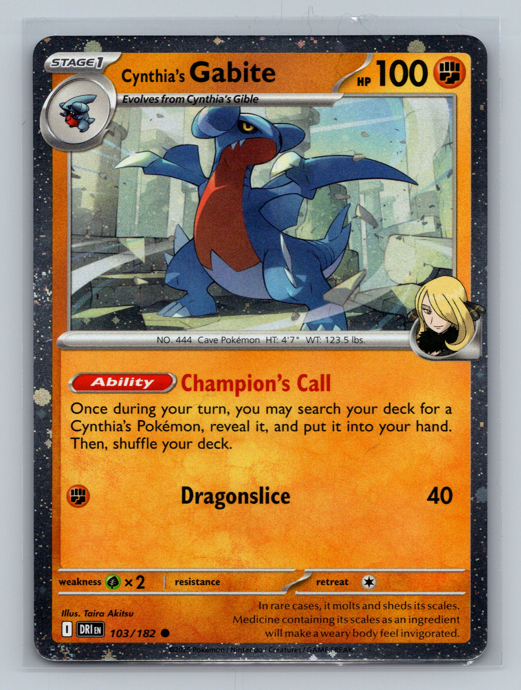 Cynthia's Gabite (Cosmos Holo)