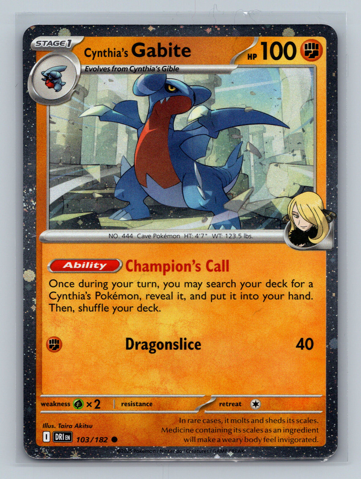 Cynthia's Gabite (Cosmos Holo)