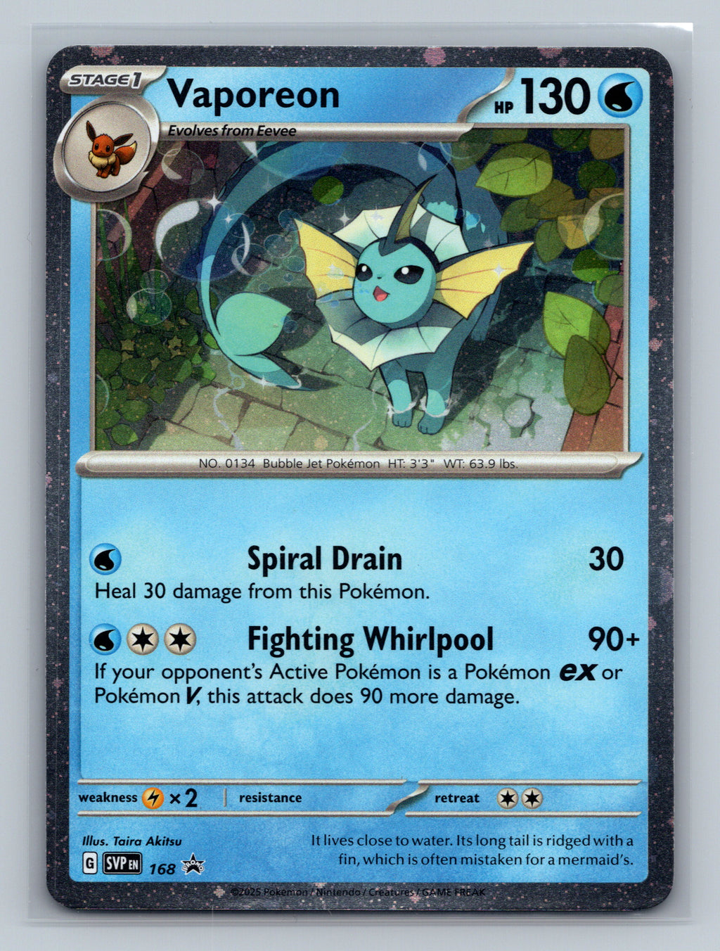 Vaporeon - 168 (Cosmos Holo)