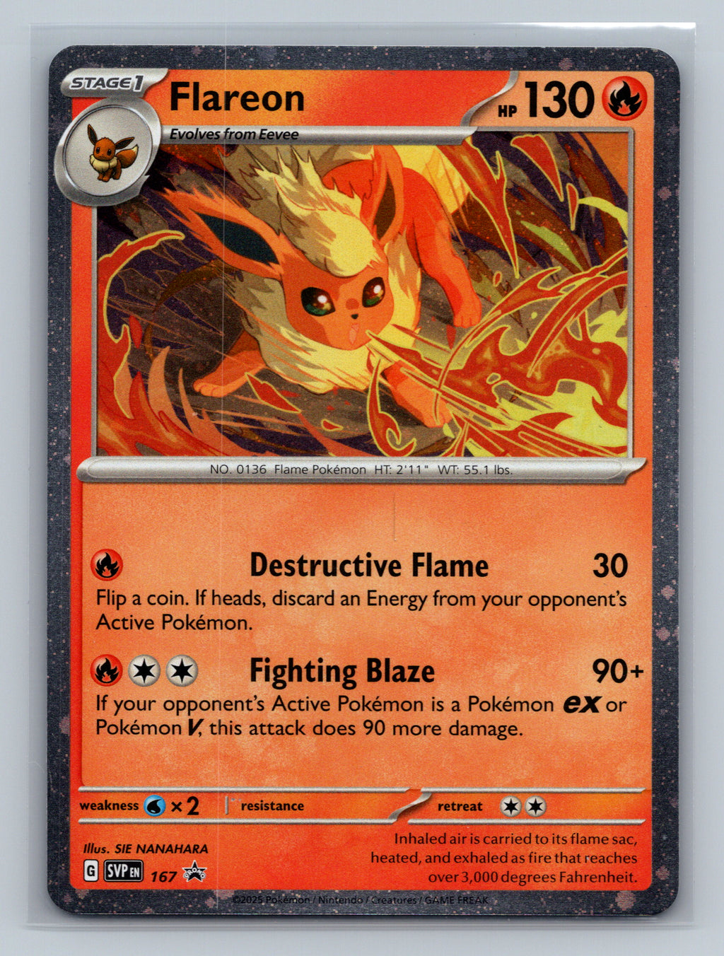 Flareon - 167 (Cosmos Holo)