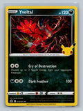 Yveltal 019/025 CLB Pokemon Card English Holofoil Near Mint