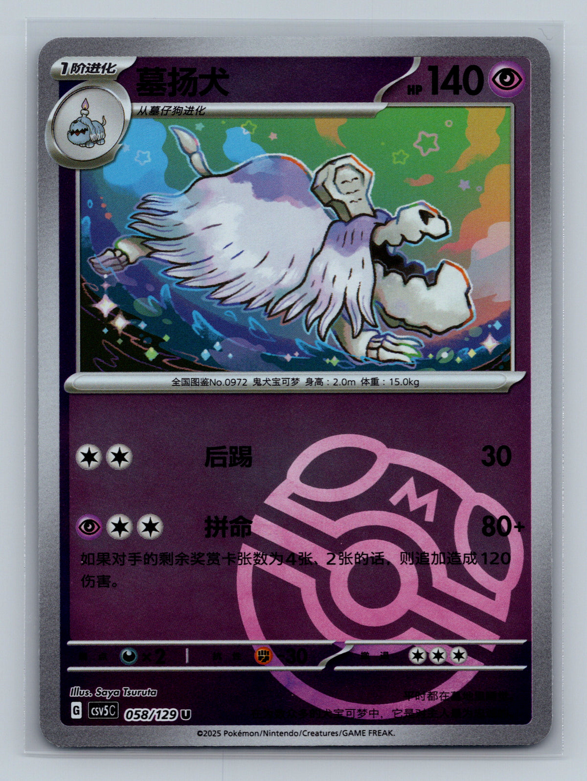 Houndstone (Master Ball) - 58