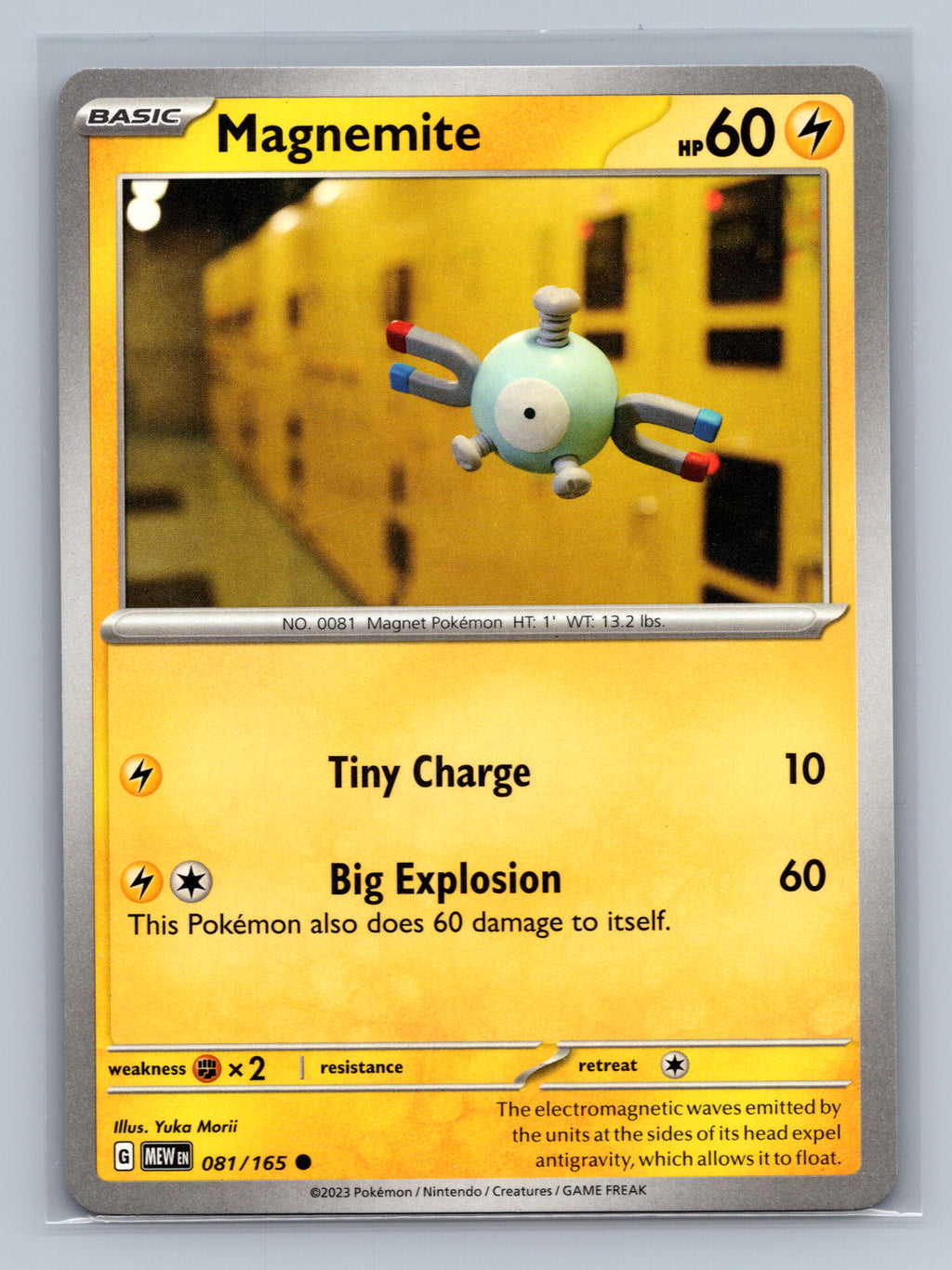 Magnemite 081/165 MEW Pokemon Card English Normal Near Mint