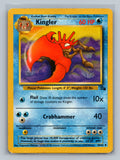 Kingler 38/62 FO Pokemon Card English Unlimited Moderately Played