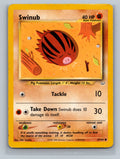 Swinub 57/64 N3 Pokemon Card English Unlimited Moderately Played