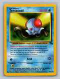Tentacool 56/62 FO Pokemon Card English Unlimited Moderately Played
